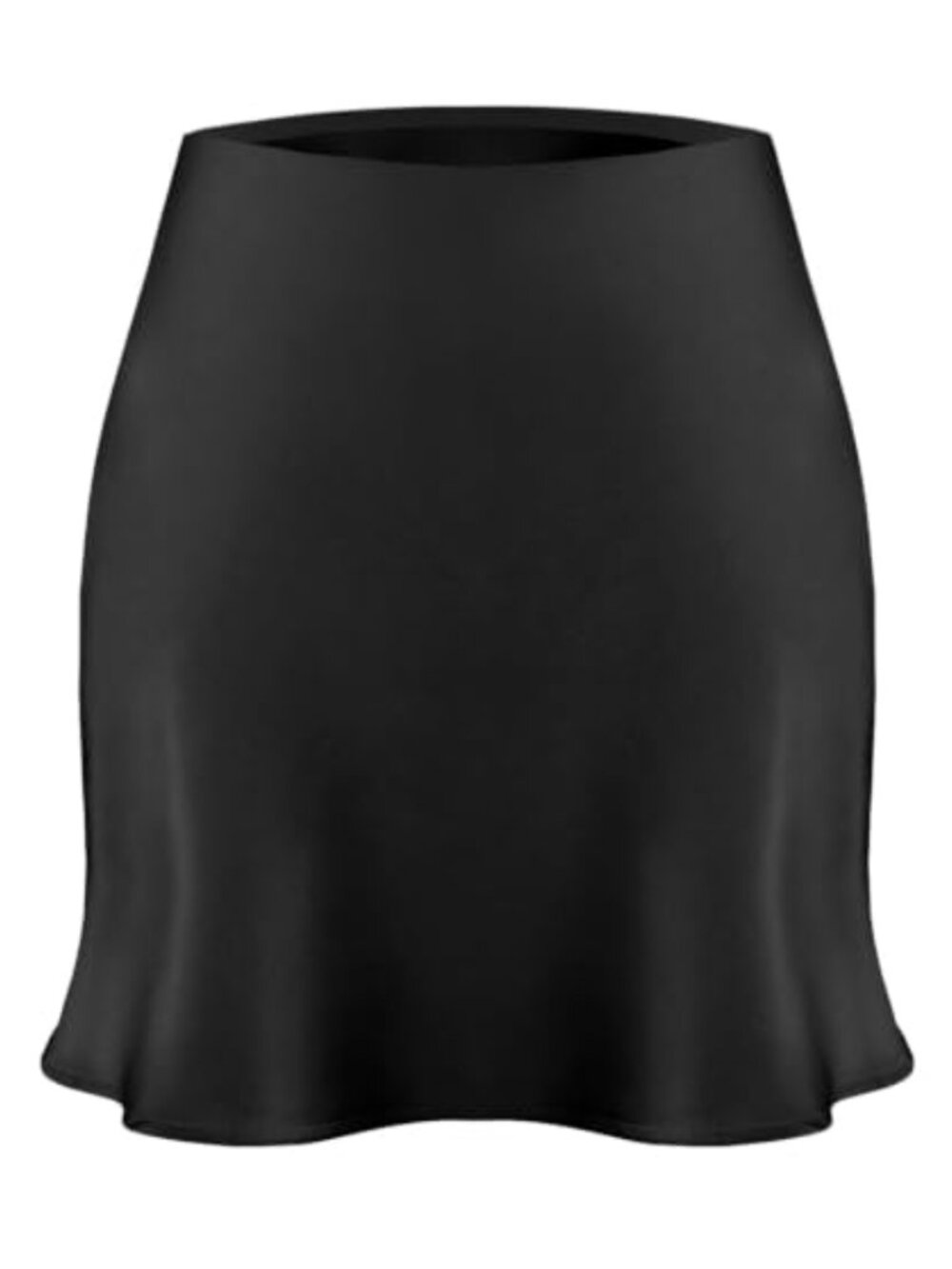 Satin Mini Skirt High Waist A-Line Flared Skirt for Women